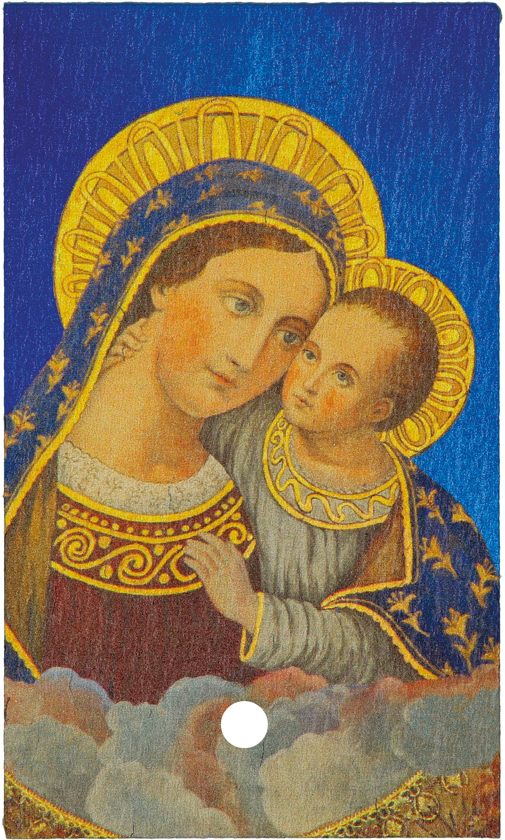 Schiefertafel Maria mit Kind