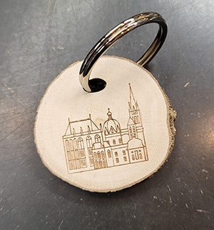 Schlüsselanhänger Aachener Dom