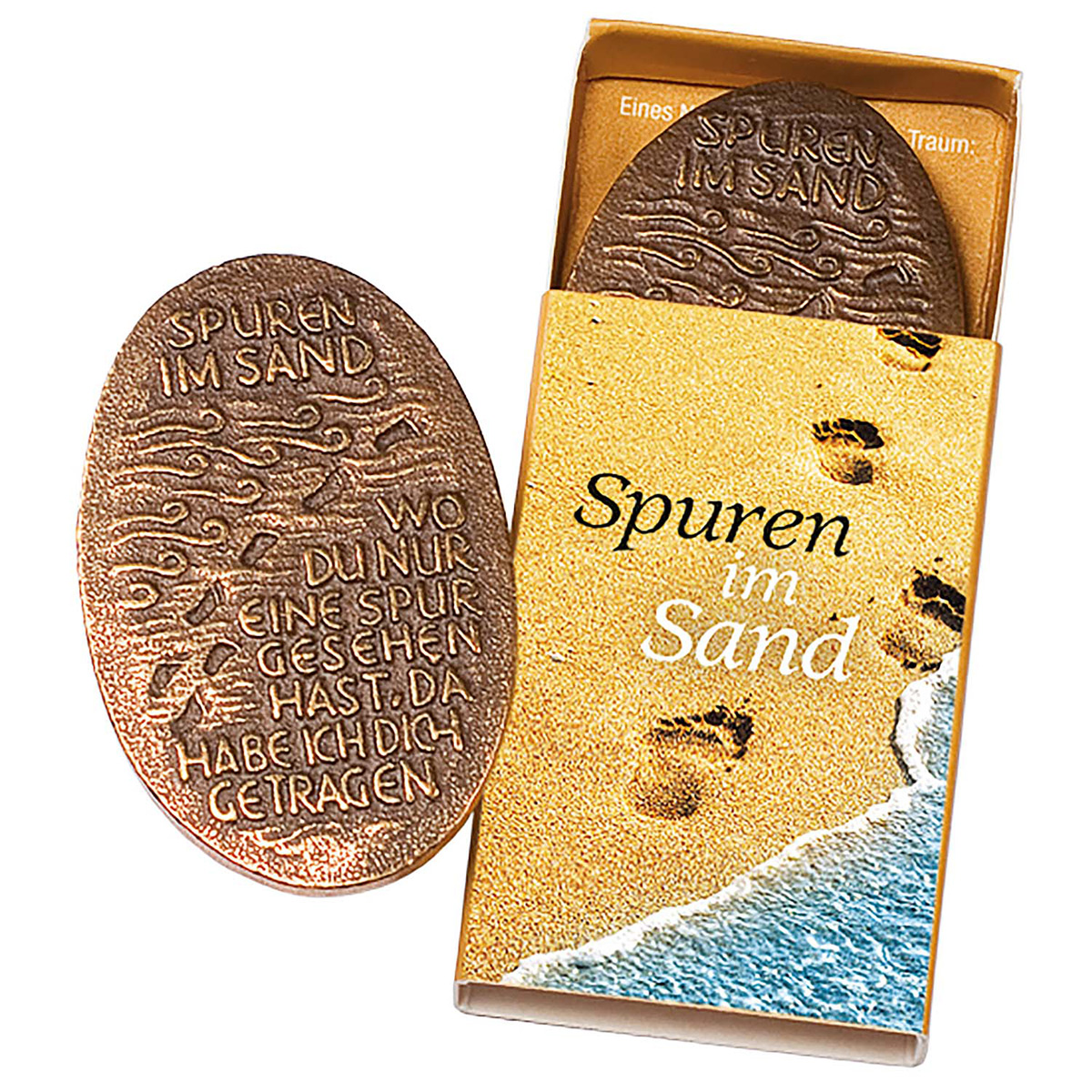 Bronze-Handschmeichler - Spuren im Sand 