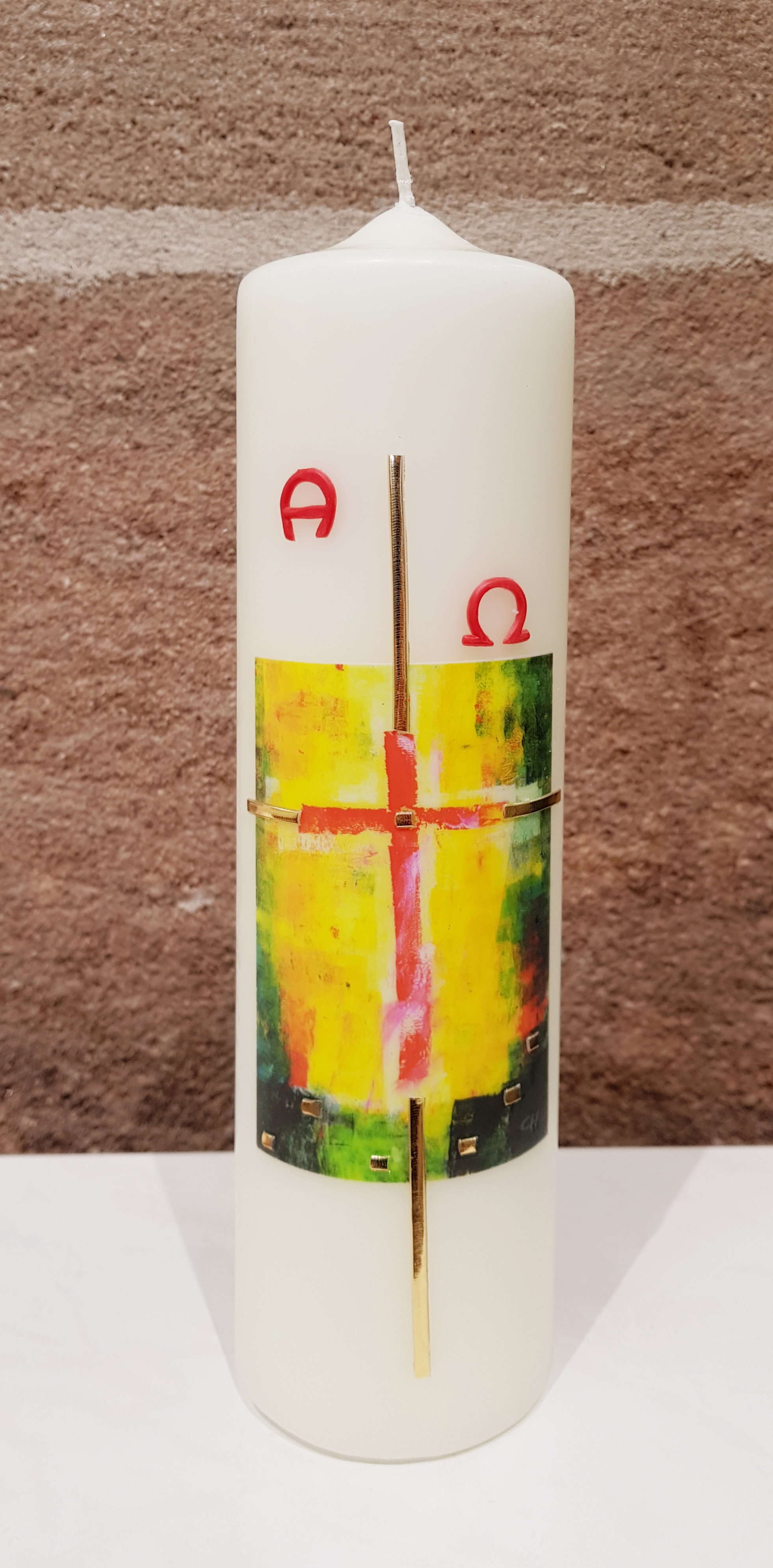 Kerze - Alpha und Omega (Ostern)