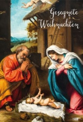 Karte - Weihnachten - Joseph, Maria, Christkind