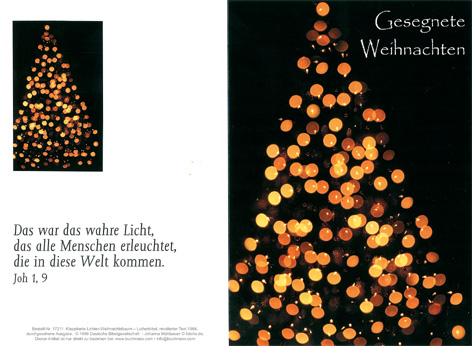 Klappkarte Lichter-Weihnachten - Cover