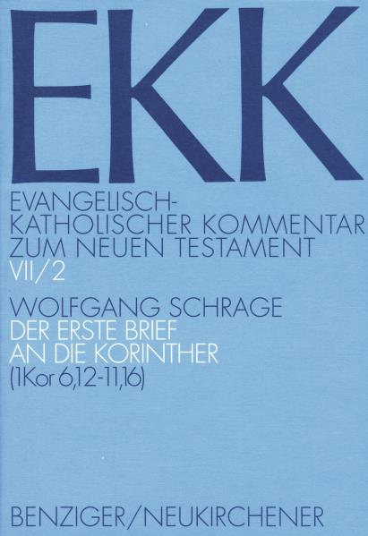 Der 1. Brief an die Korinther, EKK VII/ 2 - Cover