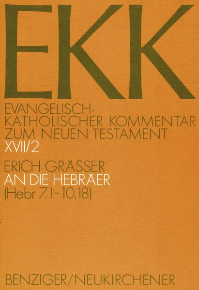 An die Hebräer, EKK XVII/ 2 - Cover
