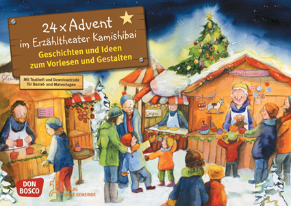 24 x Advent im Erzähltheater Kamishibai Geschichten und Ideen zum Vorlesen und Gestalten - Cover