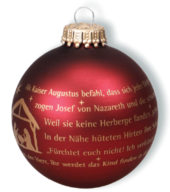 Christbaumkugel Weihnachtsgeschichte - BORDEAUX