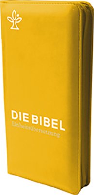 Die Bibel. Taschenausgabe curry mit Reißverschluss - Cover