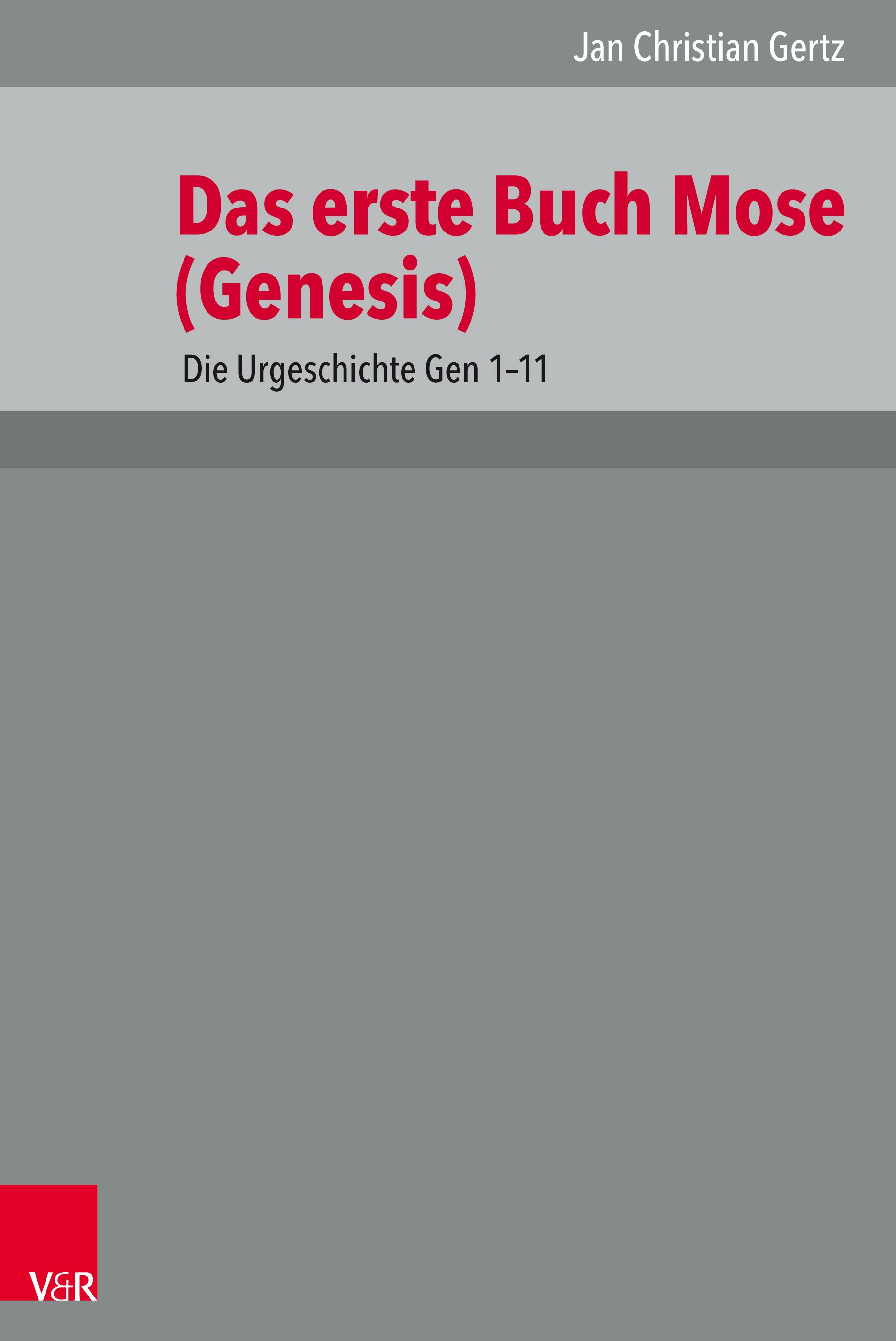 Das erste Buch Mose (Genesis) - Cover