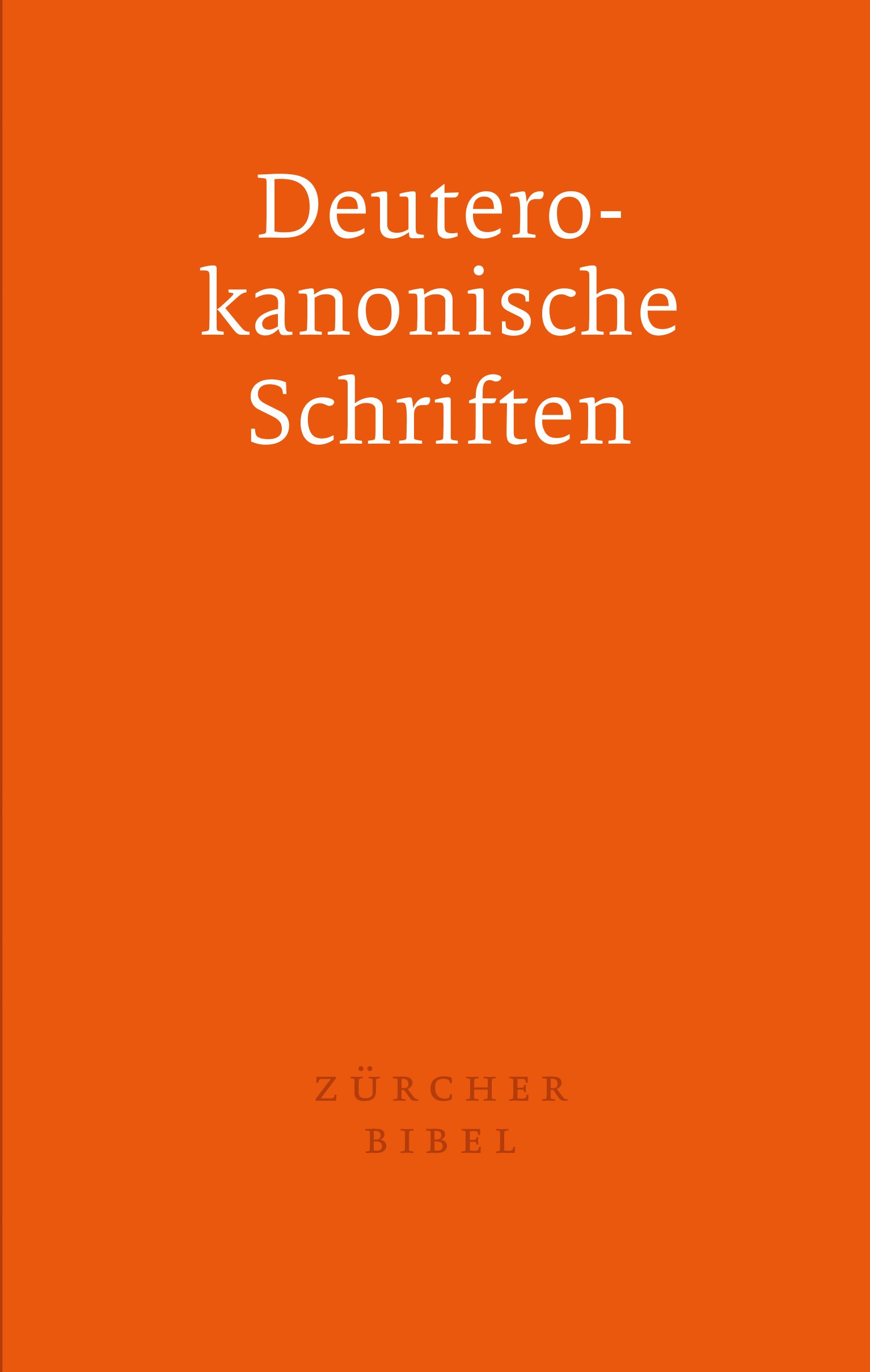 Zürcher Bibel - Separata Deuterokanonische Schriften - Cover