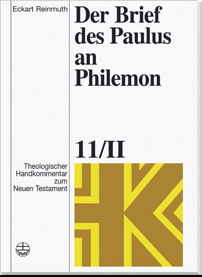 Der Brief des Paulus an Philemon (ThHK Bd. 11/II) - Cover