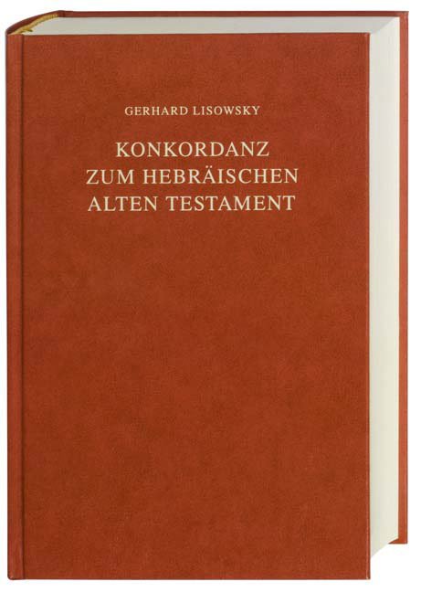 Konkordanz zum Hebräischen Alten Testament - Cover