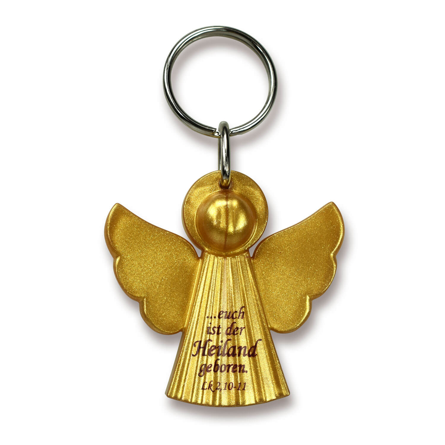 Schlüsselanhänger Engel gold