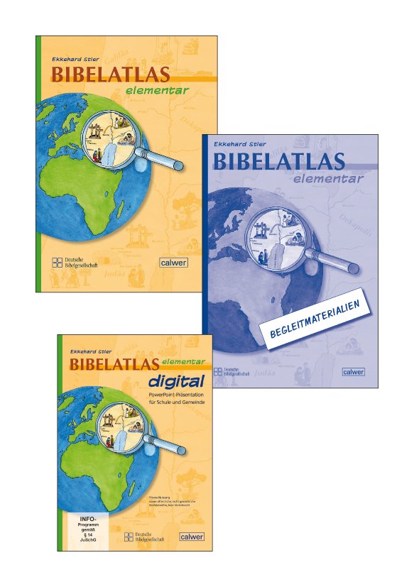 Kombi-Paket: Bibelatlas elementar, Begleitmaterialien, CD-ROM Bibelatlas elementar digital