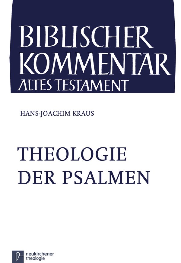 Theologie der Psalmen - Cover