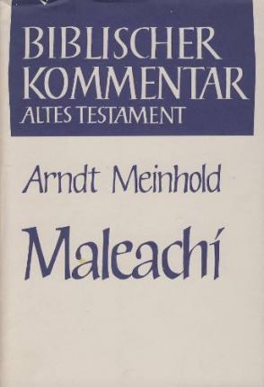 Maleachi (1,1-3,5) - Cover