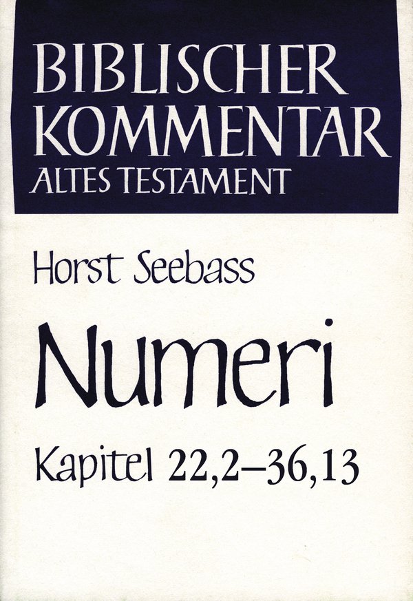 Numeri (Kapitel 22,2-36,13) - Cover