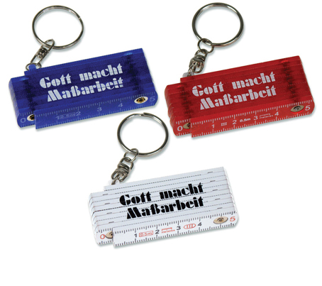 Schlüsselanhänger Mini-Zollstock (weiß) - Cover