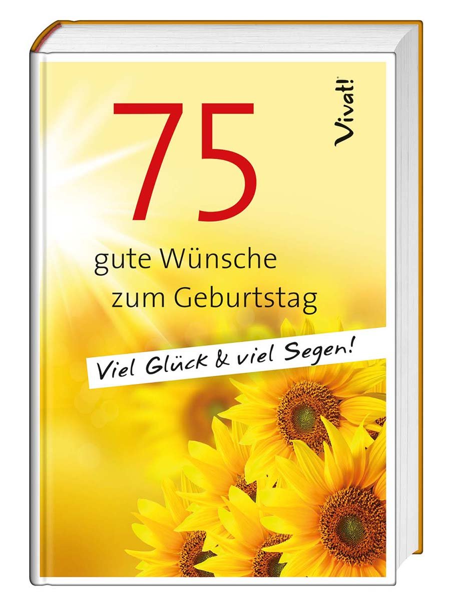 Geschenkbuch »75 gute Wünsche zum Geburtstag« - Cover