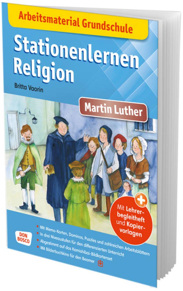 Stationenlernen Religion: Martin Luther Arbeitsmaterial Grundschule.