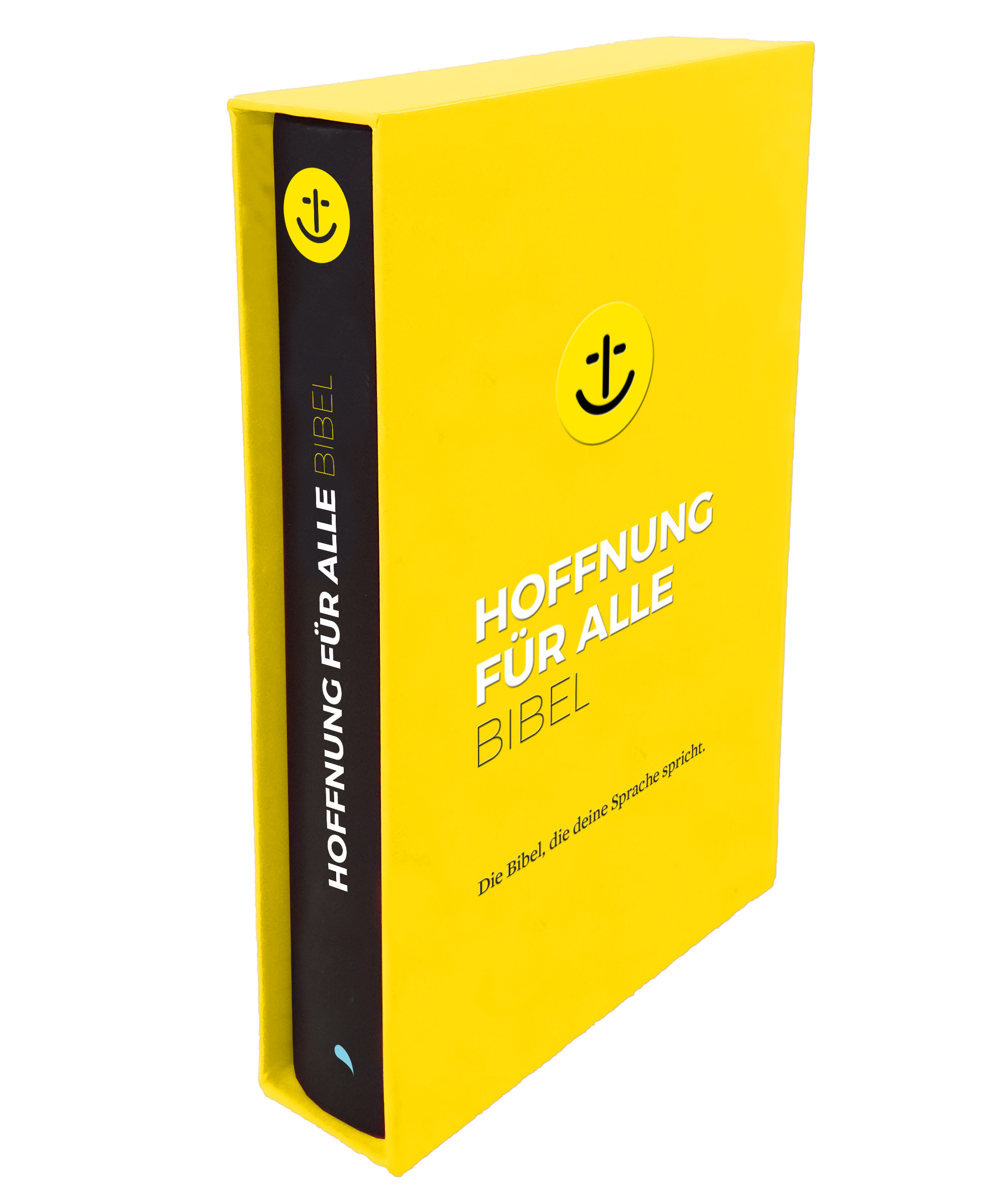 Hoffnung für alle - Black Hope Geschenkbibel mit Blindprägung im gelben Schuber - Cover