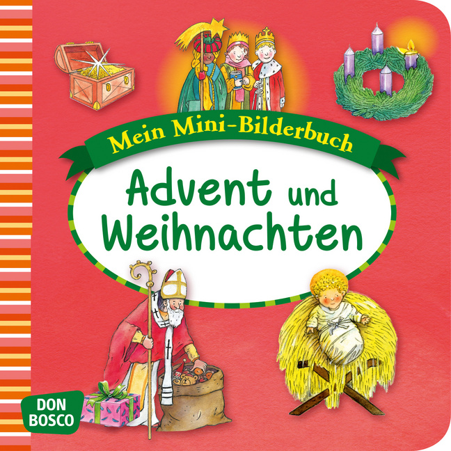 Advent und Weihnachten. Mini-Bilderbuch. - Cover