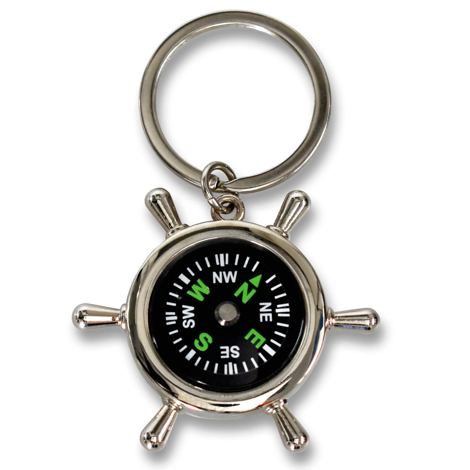 Schlüsselanhänger - Steuerrad / Kompass