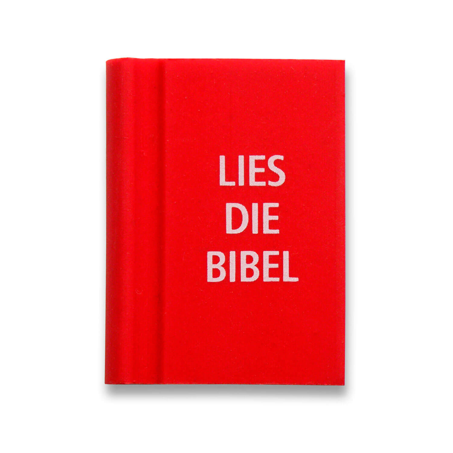 Radiergummi Lies die Bibel rot - Cover