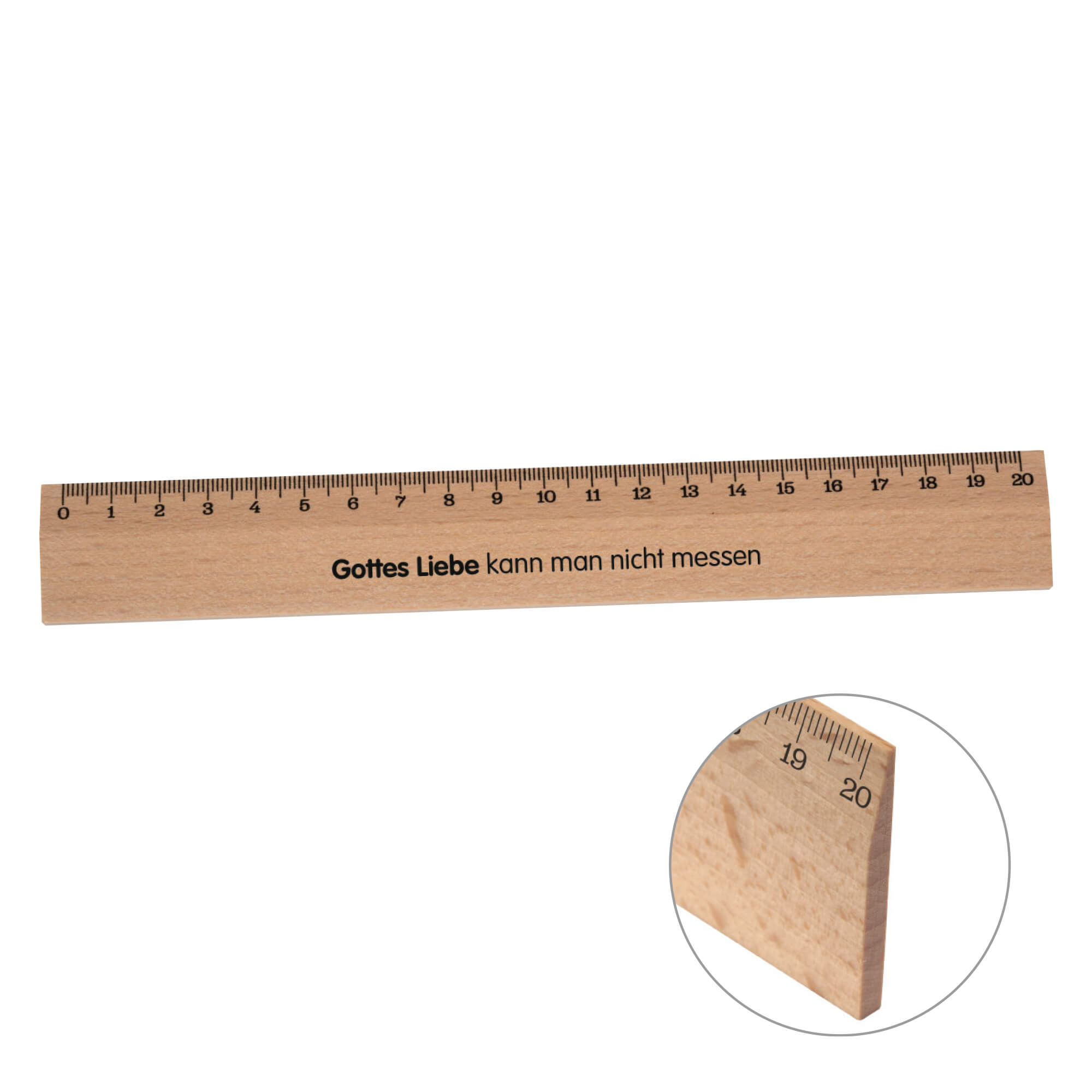 Holz-Lineal - 20 cm - Cover