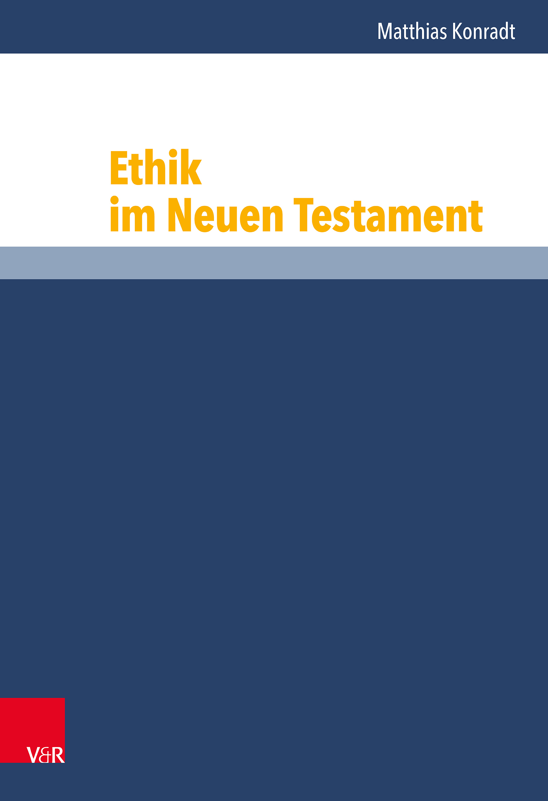 Ethik im Neuen Testament - Cover