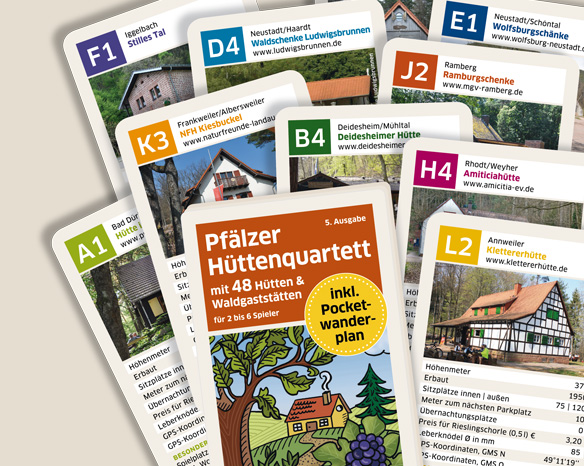 Pfälzer Hüttenquartett - Kartenspiel Neuauflage 2021 - Cover