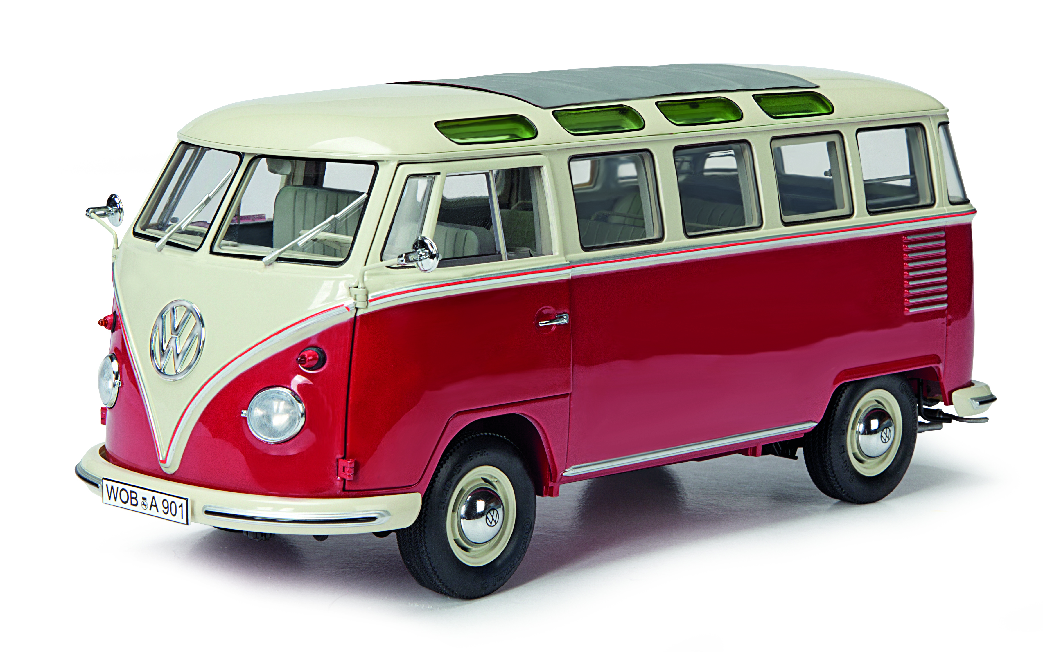 VW T1 Samba,rot-beige 1:32 SCHUCO 450785200 NUTZFAHRZEUGE EDITION 1:32