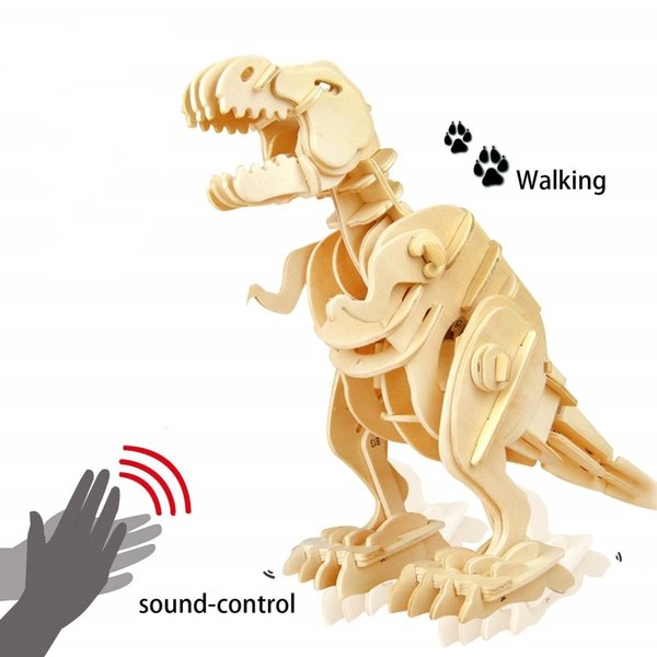 ROKR 3D-Holz-Puzzle Walking T-Rex