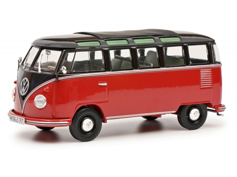 Schuco Volkswagen T1b Samba schwarzbr. 1:32