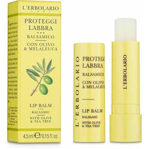 Lippenpflegestift mit Oliven- und Teebaumöl