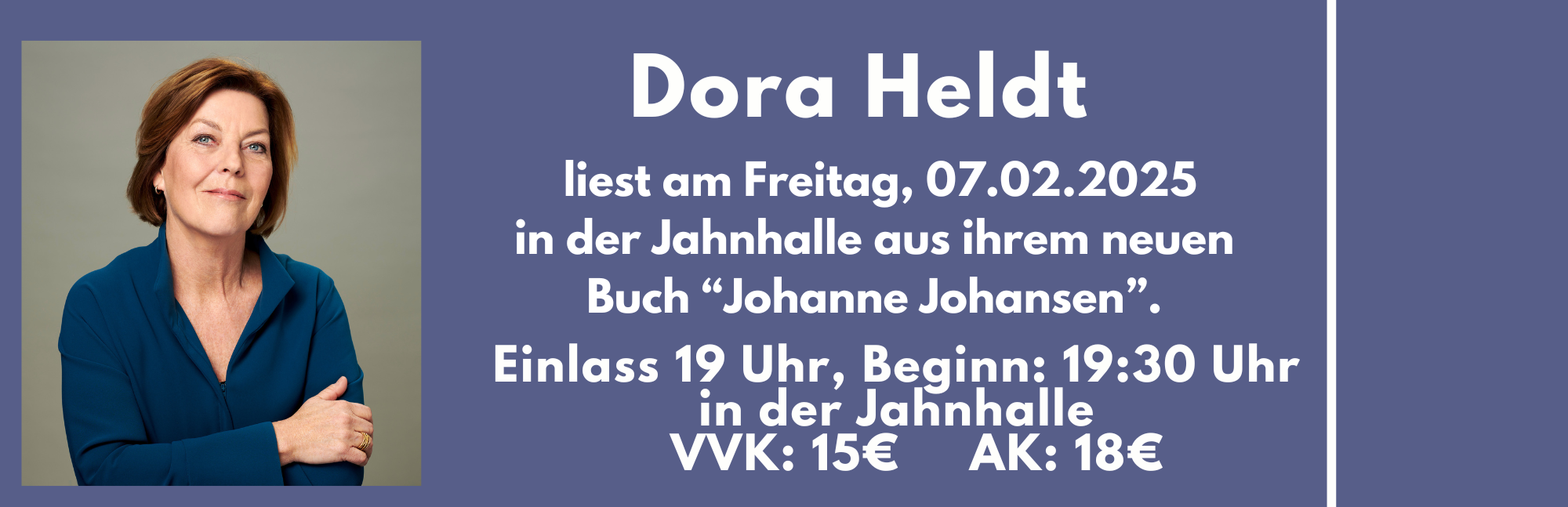 Eintrittskarte Dora Heldt