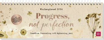 Progress, not perfection - Wochenplaner 2024