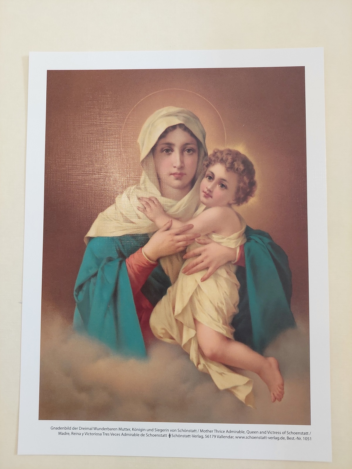 MTA-Bildblatt 1051k, Dreimal Wunderbare Mutter von Schönstatt (MTA)
