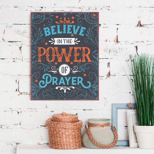 Power of Prayer Metallschild