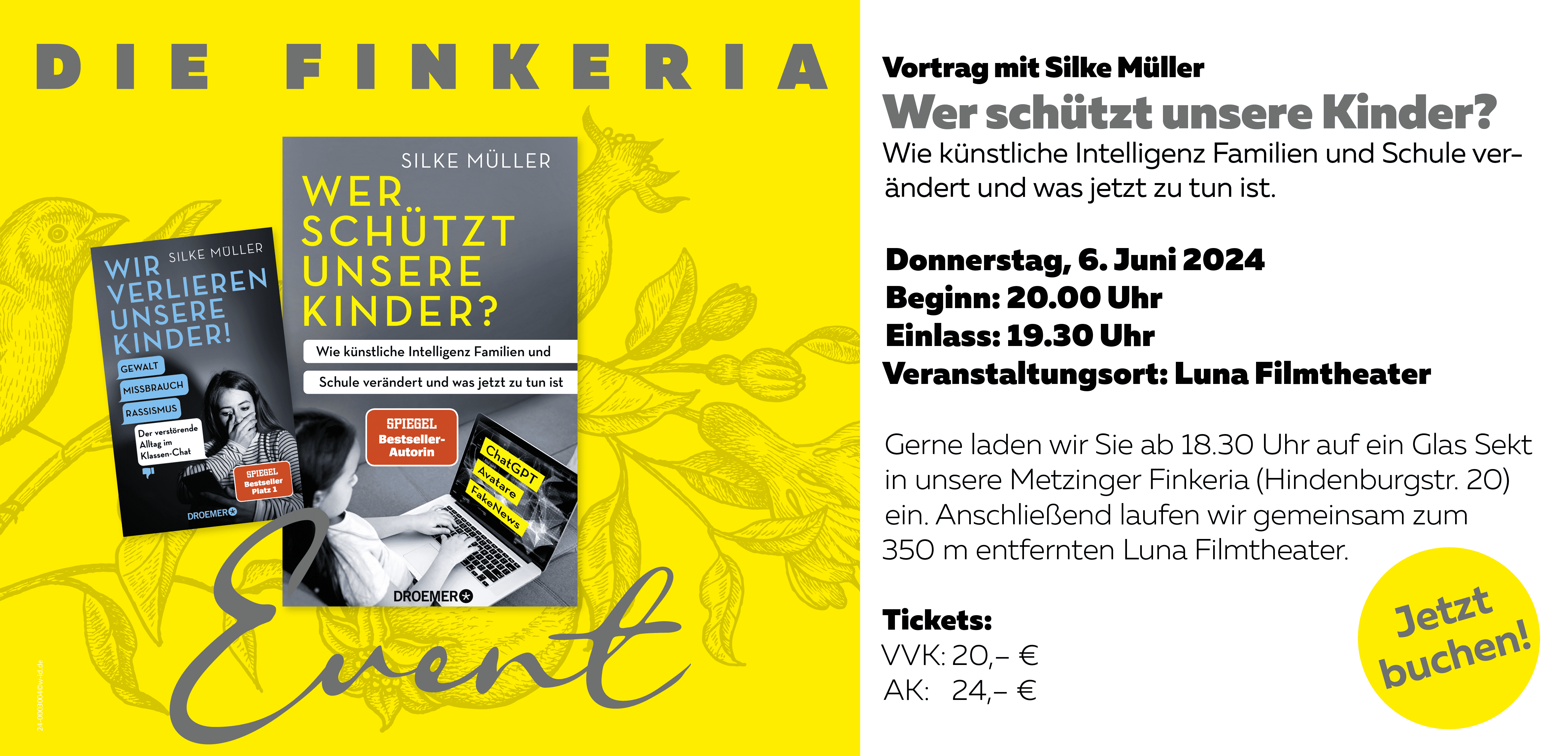 Ticket Vortrag Silke Müller: Wer schützt unsere Kinder?
