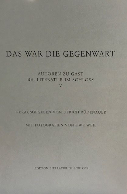 Das war die Gegenwart